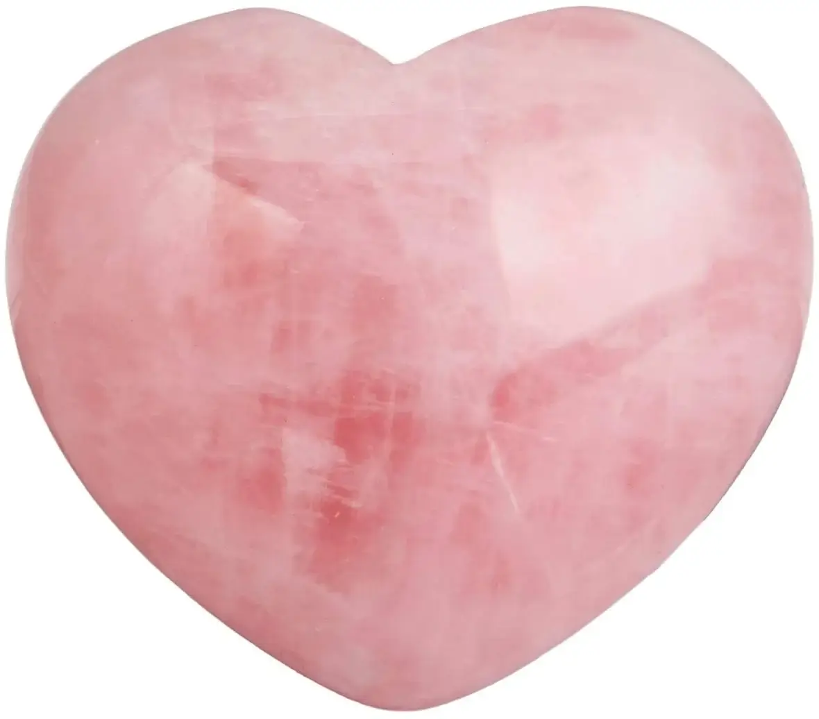 21 Coeur de quartz rose