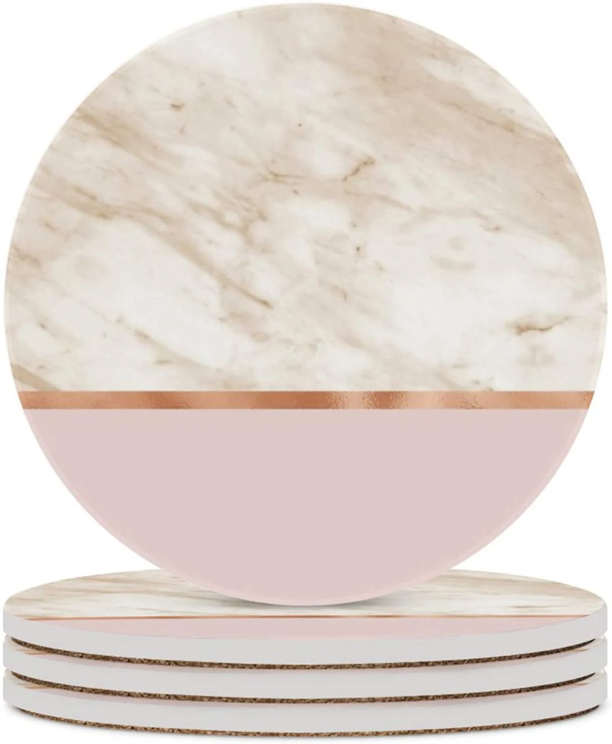 Sous-Verres en Or Rose