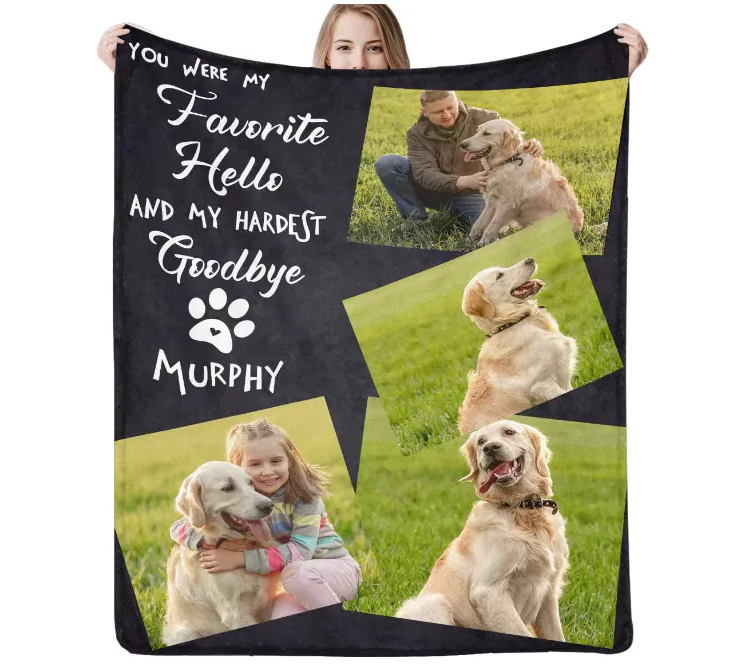 Couverture Commémorative Personnalisée pour Chien