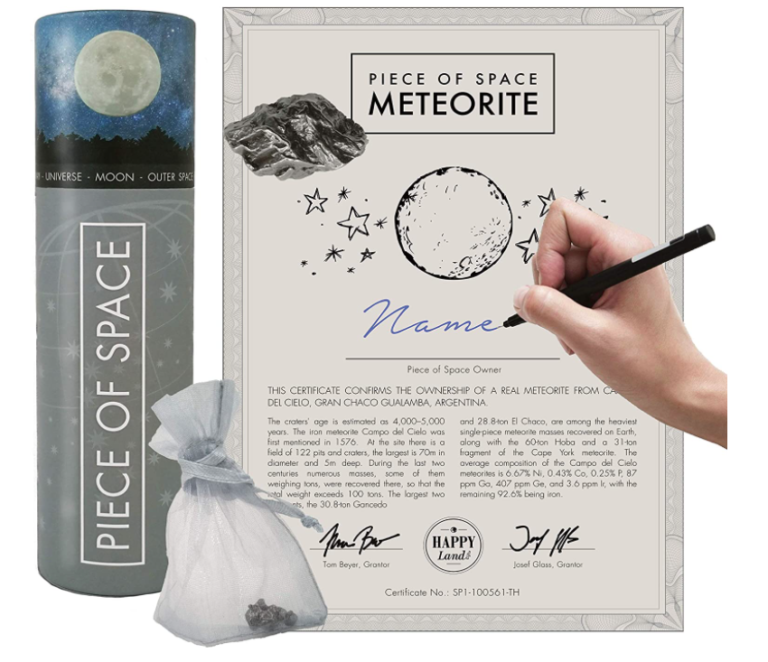 Morceau de météorite en fer spatial