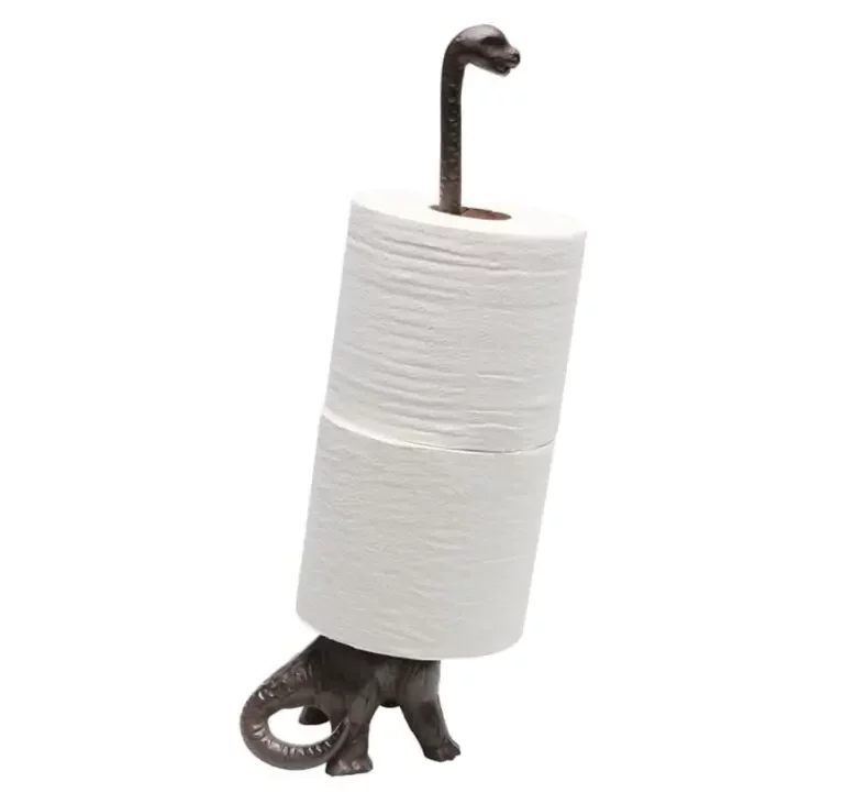 Porte-rouleau de papier toilette en fer dinosaure