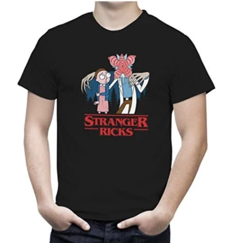 T-shirt Stranger Things Rick & Morty